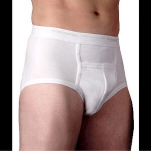 NWT $25 2X men's 3 pairs white underwear